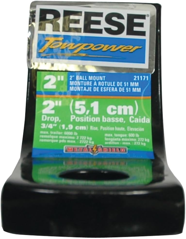 Reese Towpower 21171 Deichsel für Anhängerkupplung, 5,1 cm, Absenkung, 5,08 cm (2 Zoll)