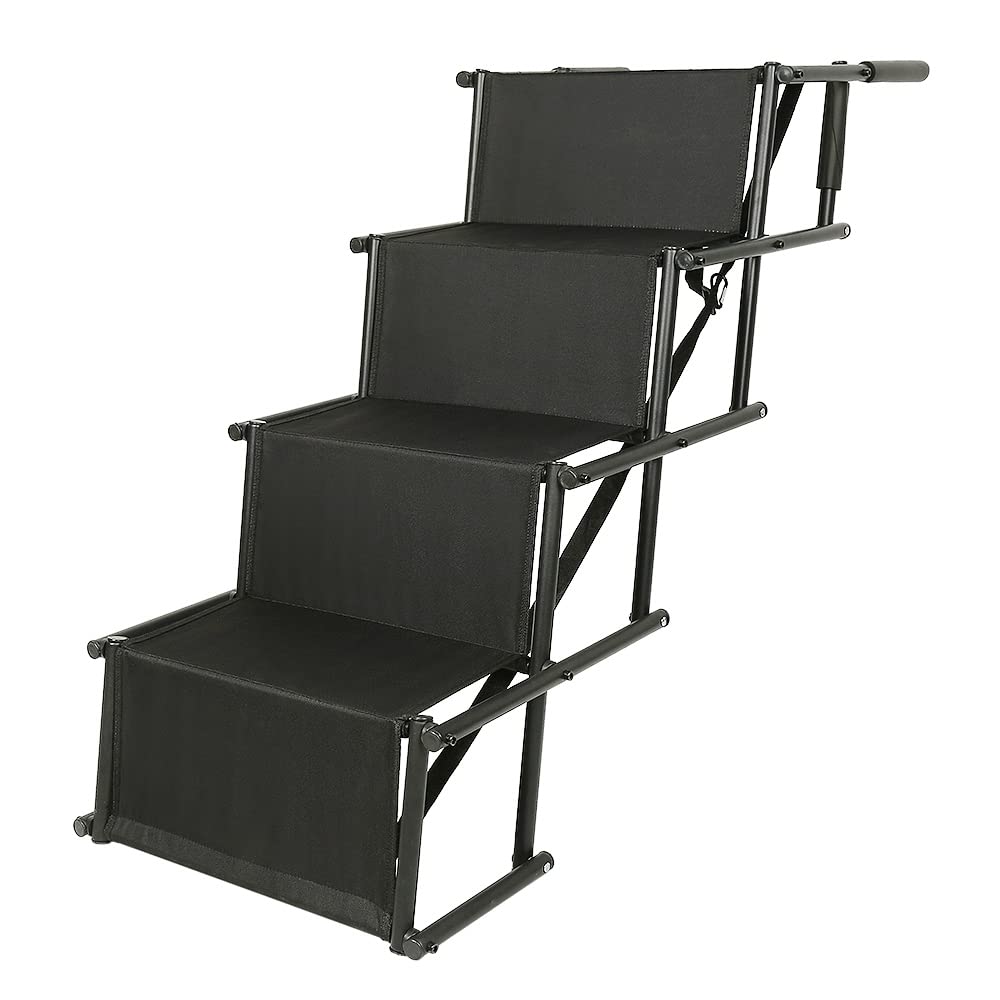 Hundetreppe & Hunderampe, Haustiertreppe, Hundetreppe Auto Klappbar für kleine und grosse Hunde, Gel
