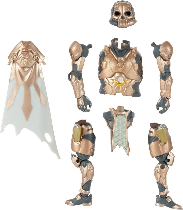 FORTNITE FNT1068 Midas (Master Grade) – 10,2 cm Gelenkfigur mit Rüstung, Rückenbling und Erntewerkze