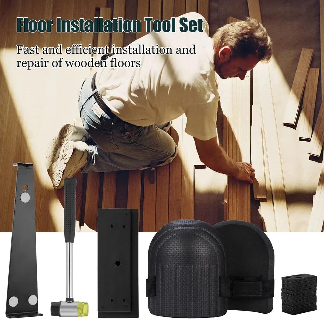 45 Stk Vinyl Verlegeset inkl,Laminat Holzfussboden Installations Set,Holzboden Verlegung Kit mit 40
