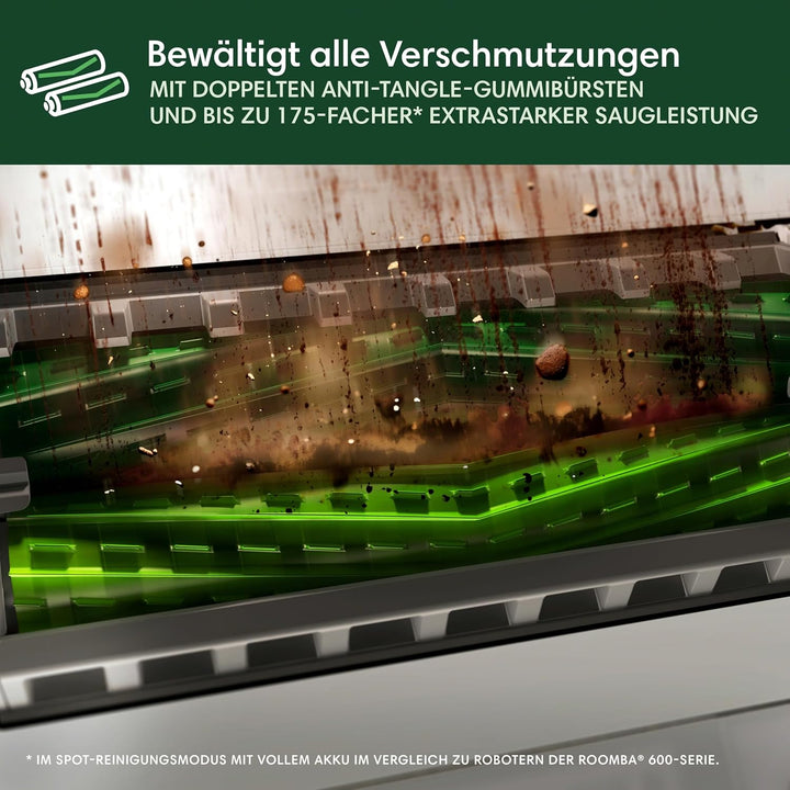 iRobot Roomba Max 705 Combo Saugroboter + AutoWash Dock: ausfahrbare, selbstreinigende Wischrolle, W