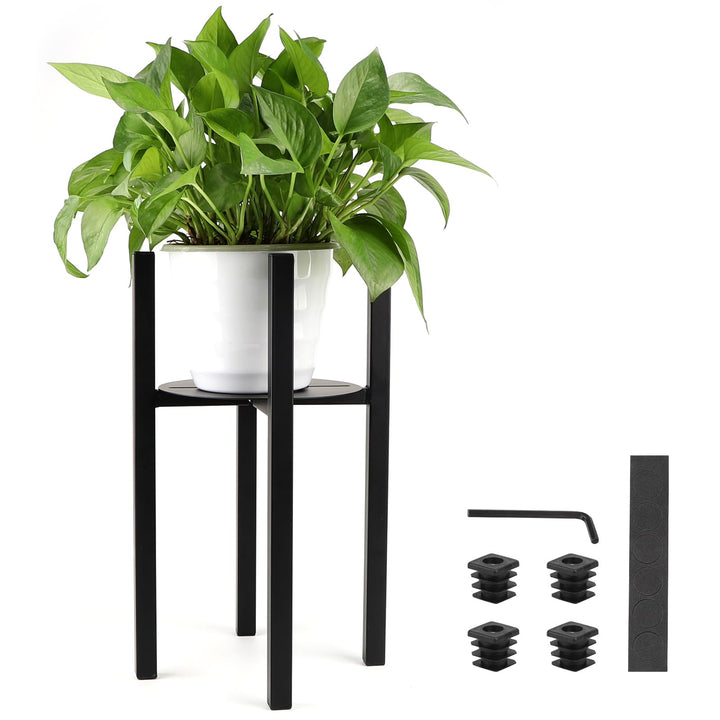 lalago Verstellbarer Pflanzenständer Blumenständer, 41cm hoch Pflanzenständer Blumentopfständer aus