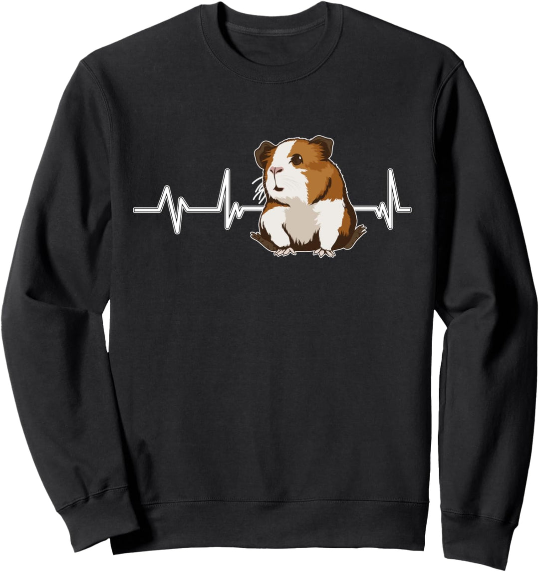 Guinea Pig Heartbeat Herzschlag Meerschweinchen Sweatshirt