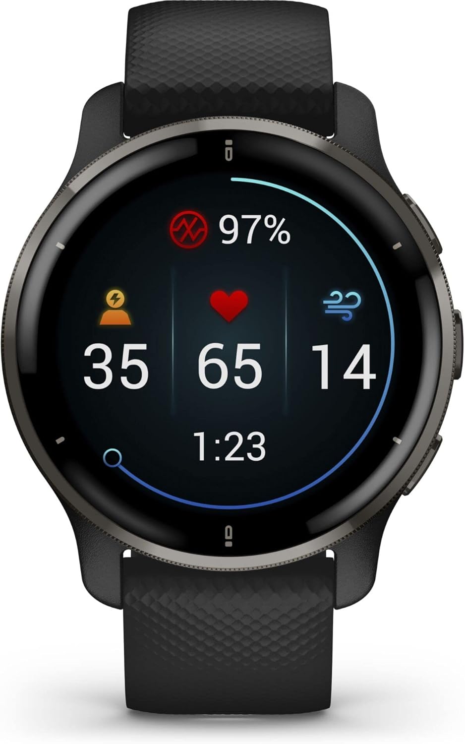 Garmin Venu 2 Plus – GPS-Fitness-Smartwatch mit Bluetooth Telefonie und Sprachassistenz. Ultrascharf