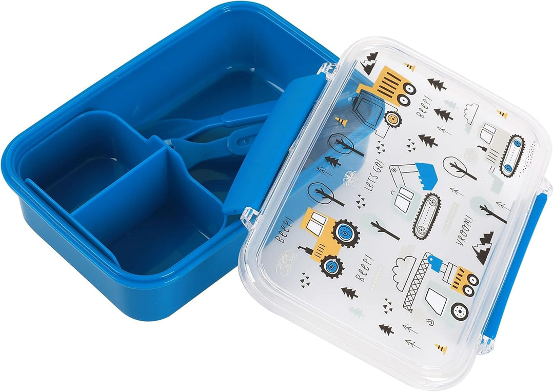 I-Drink Lunch Box - Lunch Box - Comedero con cubiertos para niños, pícnic, escuela con dibujos de in