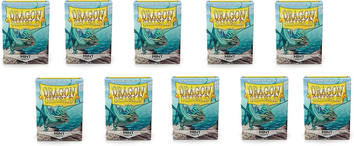 Dragon Shield Kartenhüllen, matt, Minzgrün, Standardgrösse, 100 Stück, 10 Stück