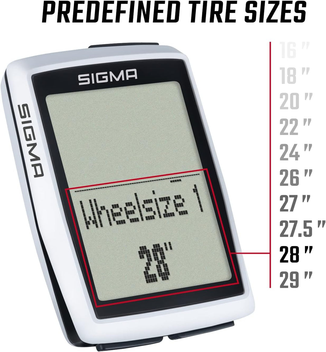 Sigma Sport BC 12.0 | Bicycle Computer with Numerous Functions | Bike Computer for All Cycling Adven
