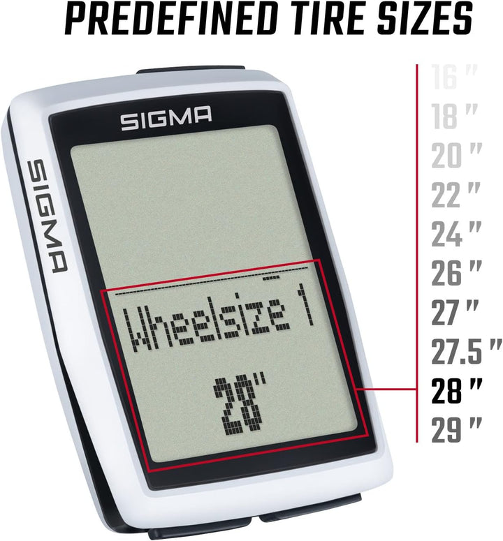 Sigma Sport BC 12.0 | Bicycle Computer with Numerous Functions | Bike Computer for All Cycling Adven