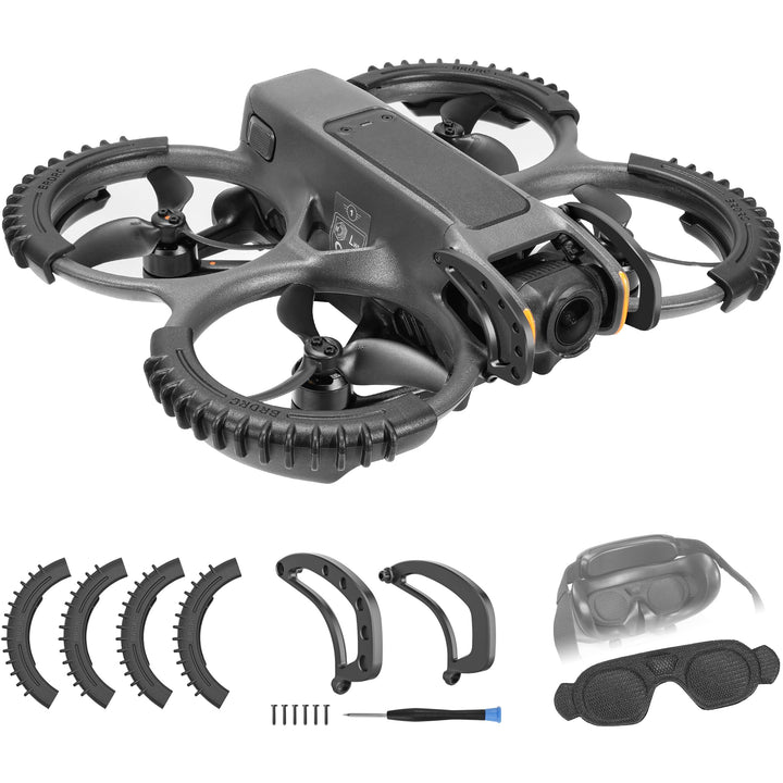 FPVtosky 3-IN-1 Schutz Zubehör für DJI Avata 2, Propellerschutz + Linsenschutz + Objektivschutzabdec