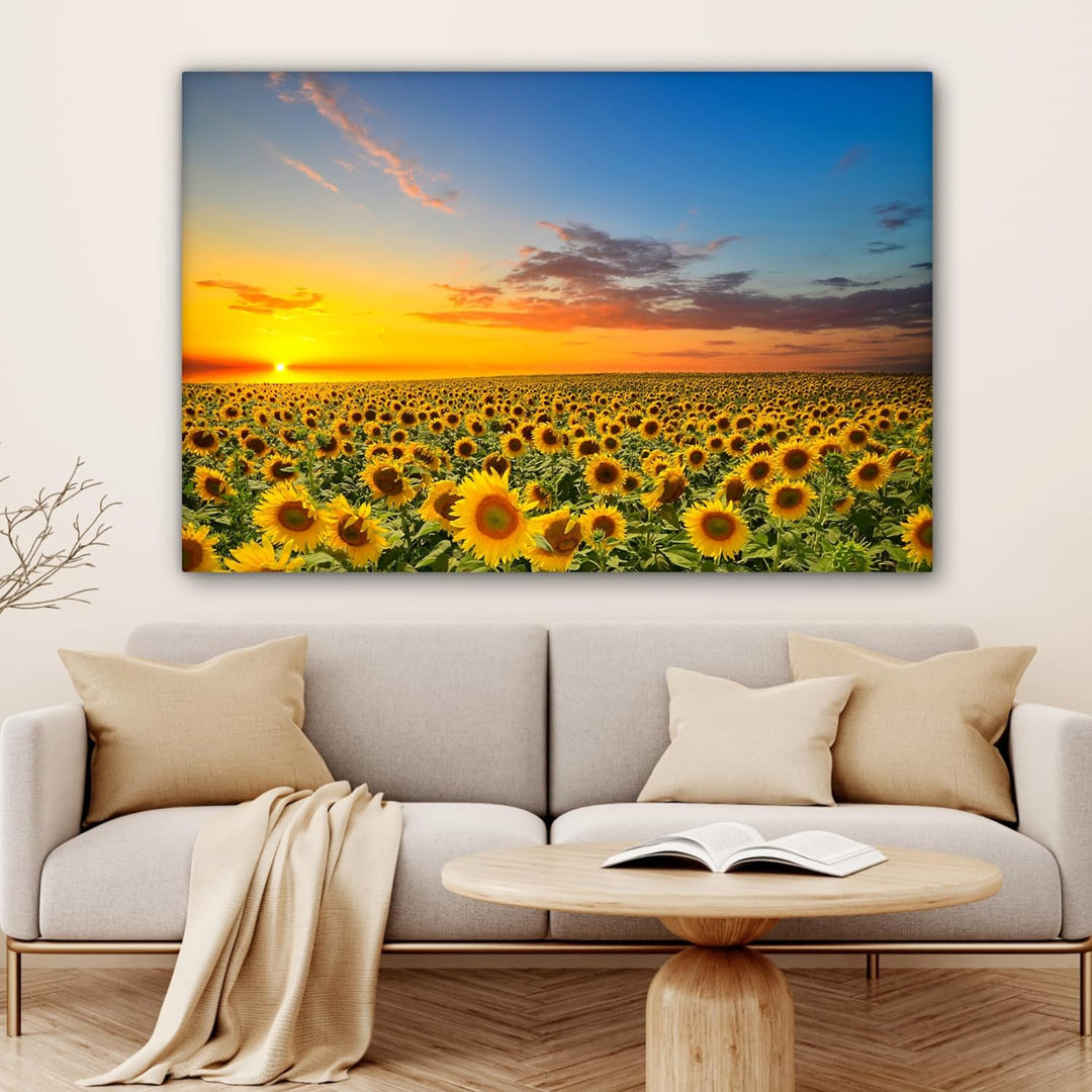 MuchoWow© Bild auf Leinwand Gross 120x80 cm XXL Schlafzimmer Bilder Wand Deko Wohnzimmer Modern Wand