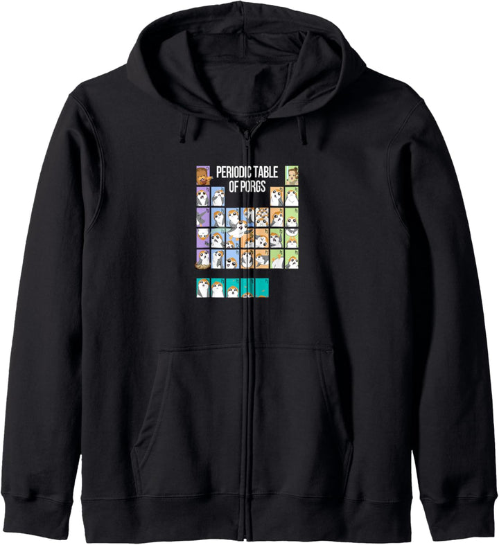 Star Wars Porg Periodic Table Kapuzenjacke