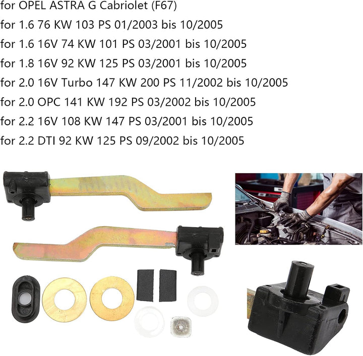 Motorhaubenschloss-Reparatursatz Verriegelungsverschluss Abdeckrahmen Wartungswerkzeuge 9198575 5186