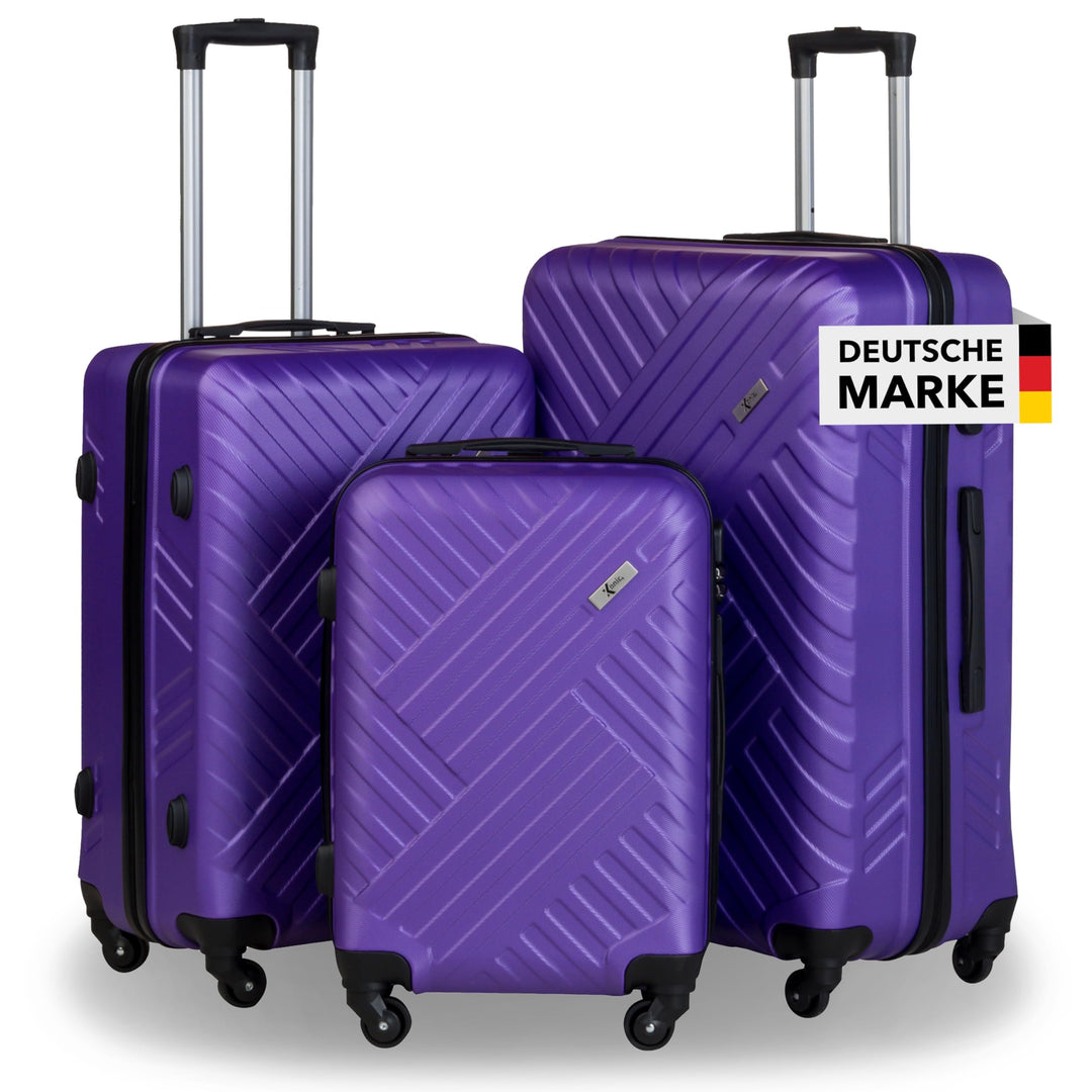 Xonic Design Reisekoffer - Hartschalen-Koffer mit 360° Leichtlauf-Rollen - hochwertiger Trolley mit