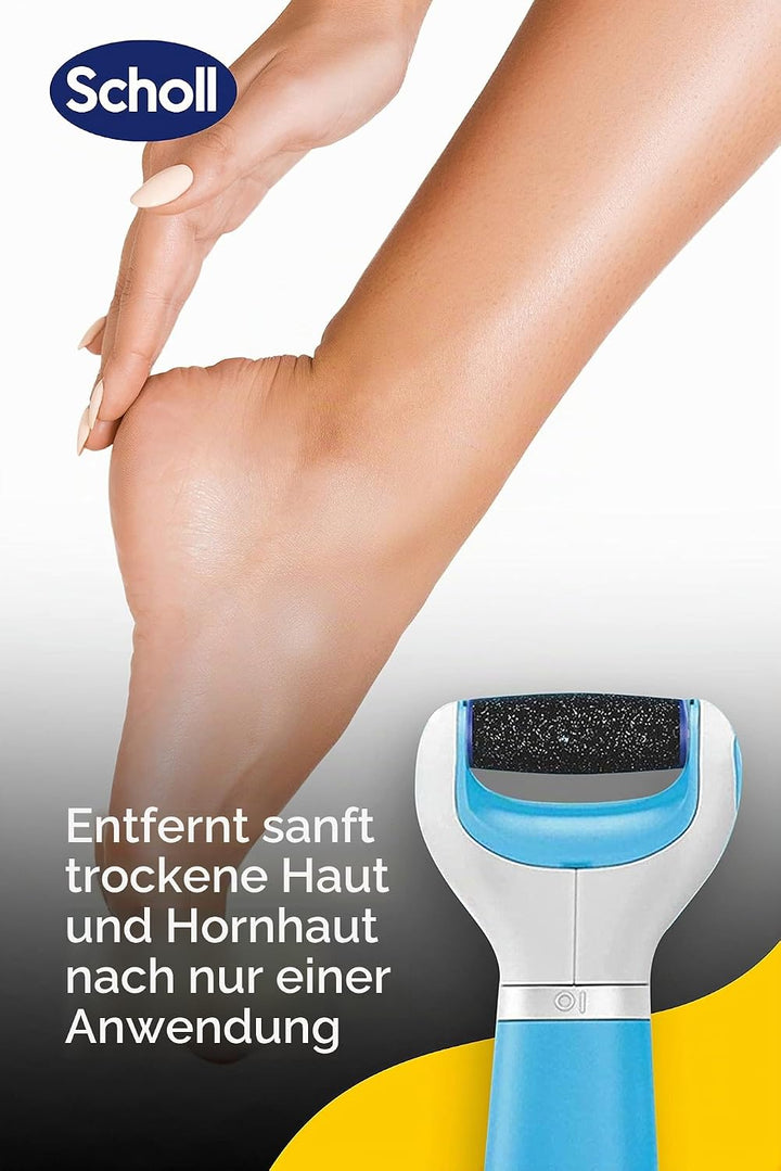 Scholl Velvet Smooth, professionelle Rolle für Pediküre mit Diamantkristallen, elektrische Feile für