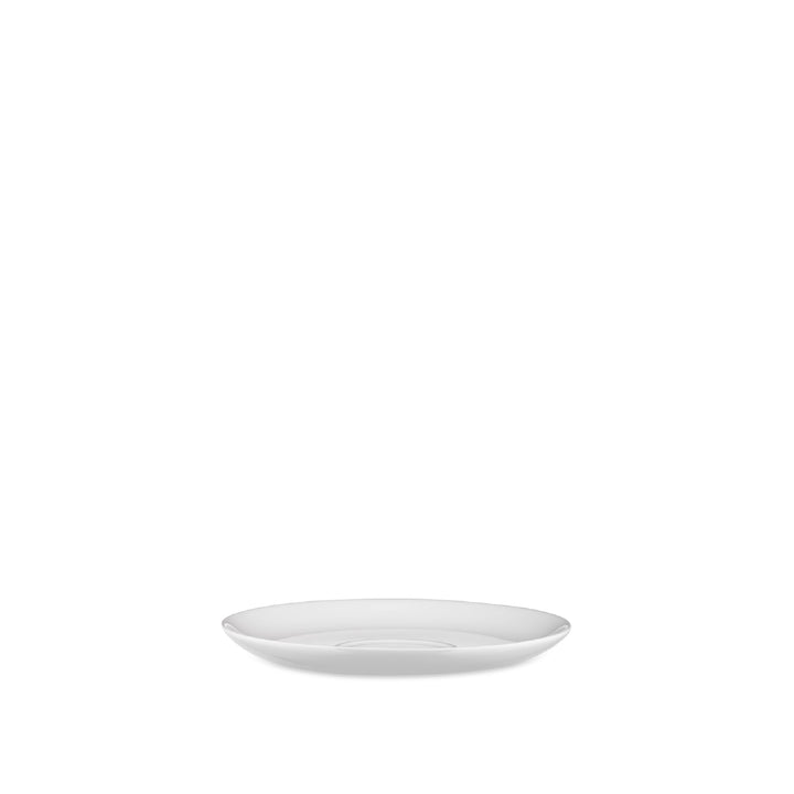 Alessi "All Time", 4 Stück Tee-Untertasse aus Bone China, Weiss, 15 centimeters
