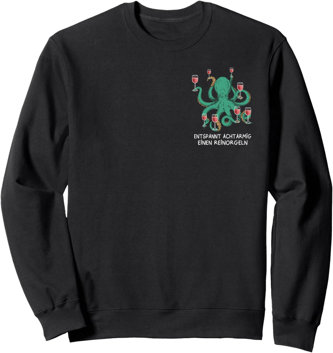 achtarmig reinorgeln Wein achtarmiger reingeorgelt Sweatshirt