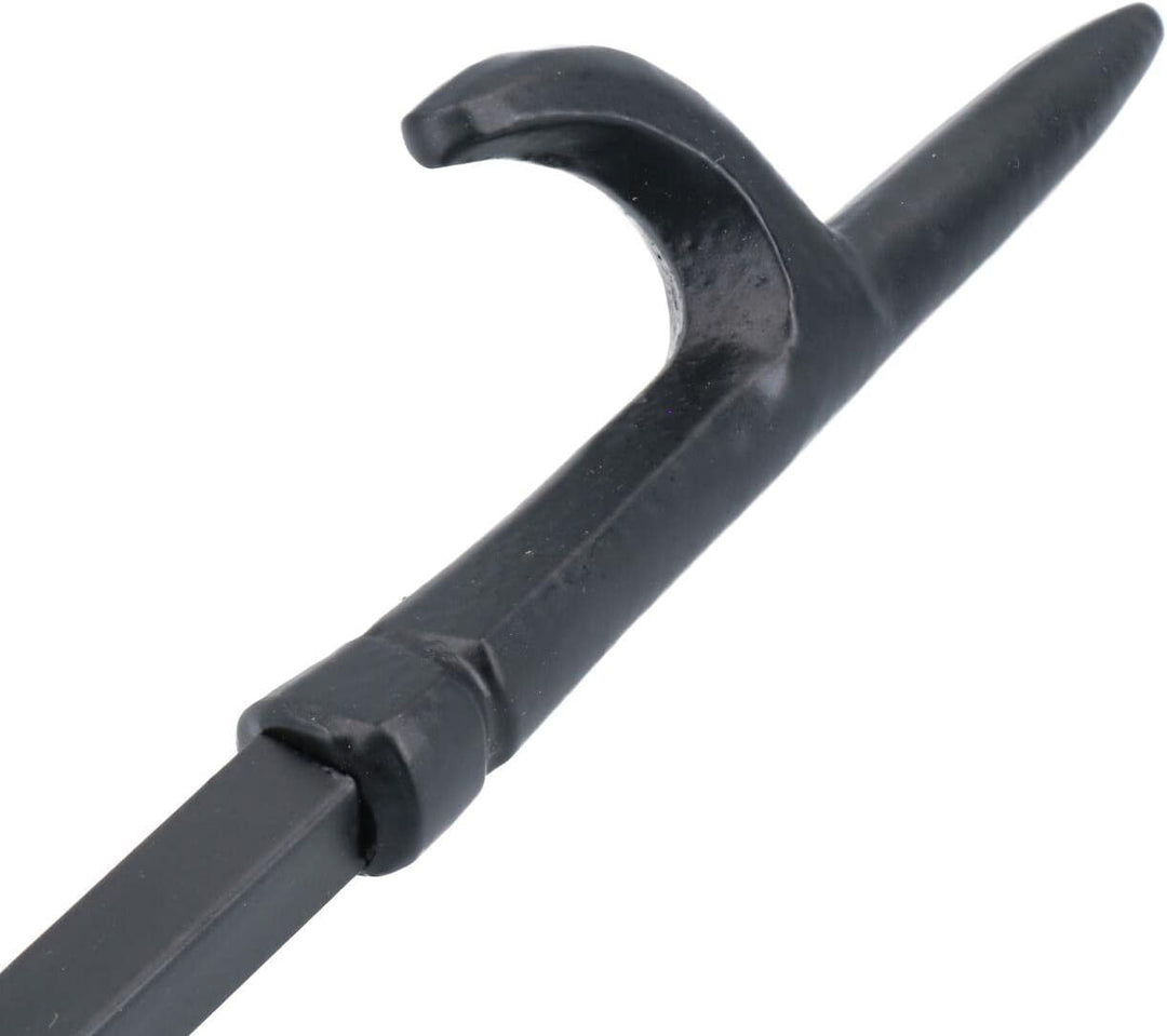 AB Tools 44,5 cm langer Haken mit Schlaufe oben, verdrehter Schürhaken, Feuer, Kohle, Holzbrenner, S
