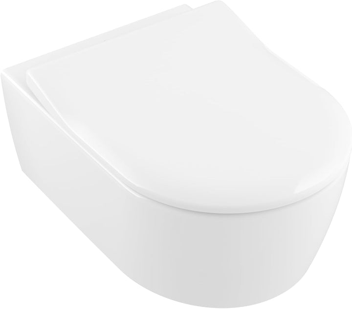 Villeroy & Boch Avento SlimSeat WC-Sitz - Toilettendeckel mit Absenkautomatik - Abnehmbarer, bruchsi