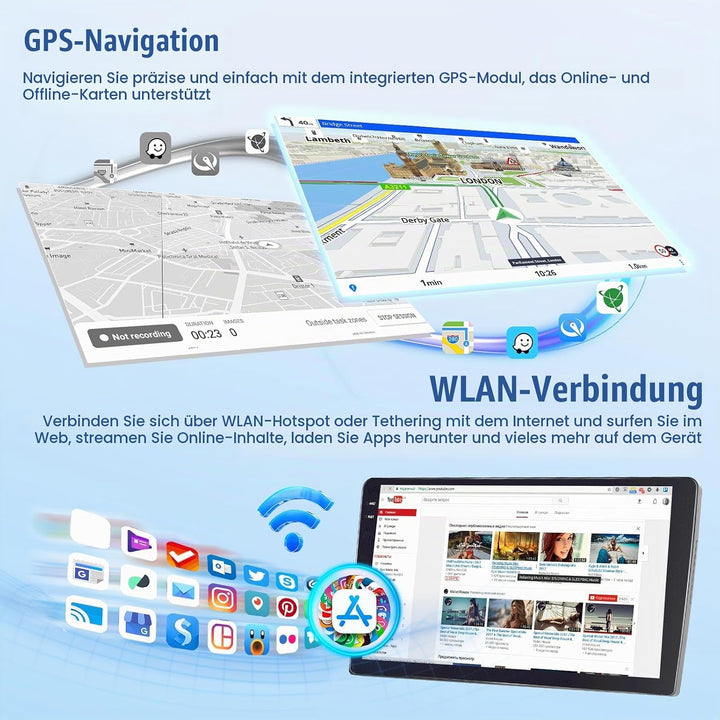 [4G+64G] Inefala Android 15 Autoradio für Kia Rio 2012-2015 mit Wireless Carplay Android, 9 Zoll Tou