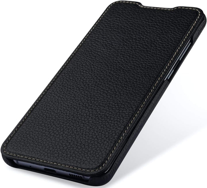 STILGUT Book Case kompatibel mit Samsung Galaxy S20 Ultra Hülle aus Leder zum Klappen, Klapphülle, H