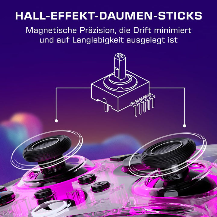 Turtle Beach Afterglow RGB-Controller mit Kabel, lizenziert für XBOX &amp; PC | Transparent, XBOX Series