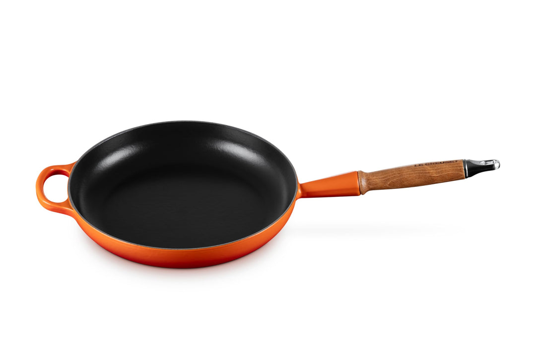 Le Creuset Signature gusseiserne Bratpfanne mit Holzgriff 26 cm Ofenrot, 20258260900422 Ofenrot 26 c
