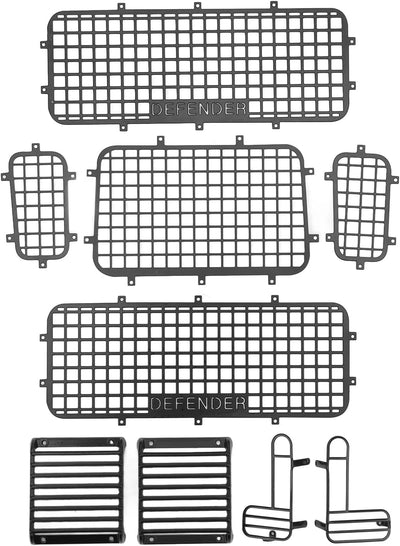 RC-Fenstergitter aus Metall, Klein, Leicht, Exquisite Verarbeitung, Simulation Exquisite Verhindert