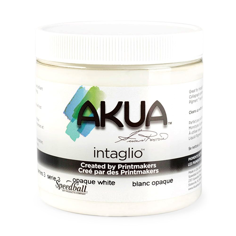 Akua Intaglio Tinte, 237 ml, deckendes Weiss 8 oz Deckweiss, 8 oz Deckweiss