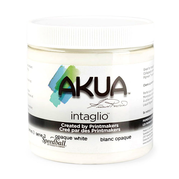 Akua Intaglio Tinte, 237 ml, deckendes Weiss 8 oz Deckweiss, 8 oz Deckweiss