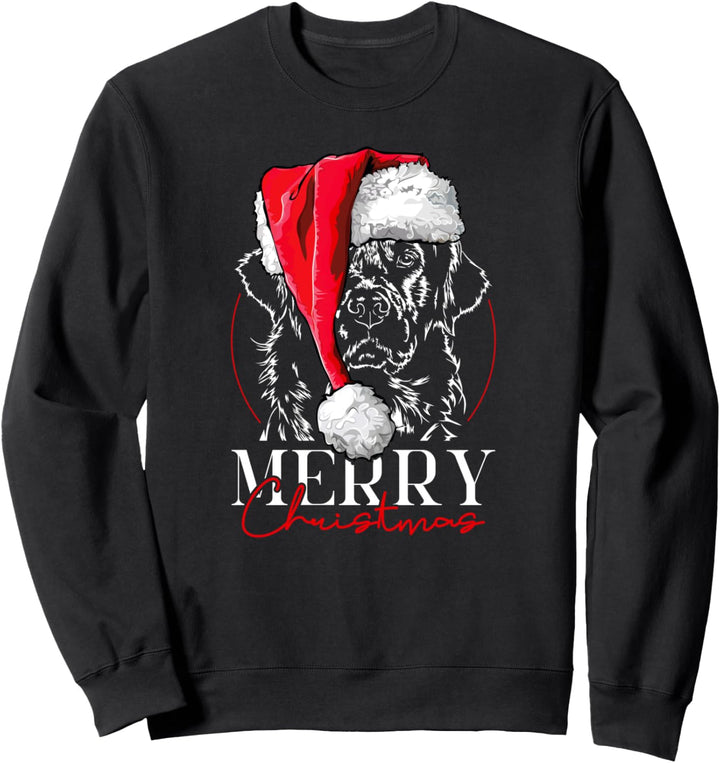 Santa Golden Retriever Merry Christmas Weihnachten Hunde Sweatshirt