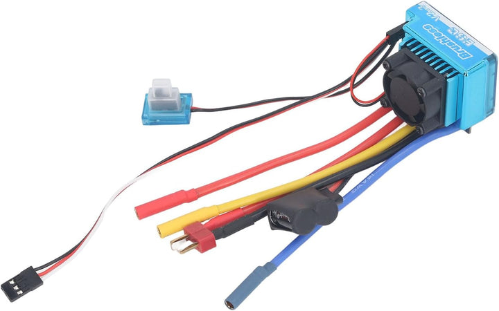 Pyhodi RC Car Brushless ESC, 80A 2-3S Easy Reset Elektronischer Geschwindigkeitsregler für 1/10 RC C