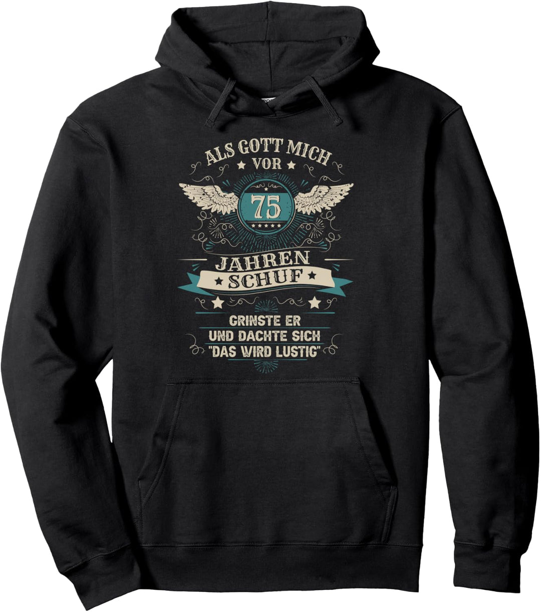 75. Geburtstag Mann Frau 75 Jahre 1949 Deko Lustig Geschenk Pullover Hoodie
