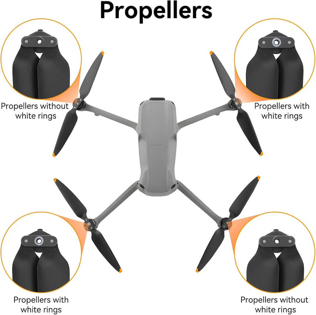 Air 3S Propeller – mit Blattschutz Propellerhalter Propeller Fixierer Faltbaren Landefüsse Fahrwerk