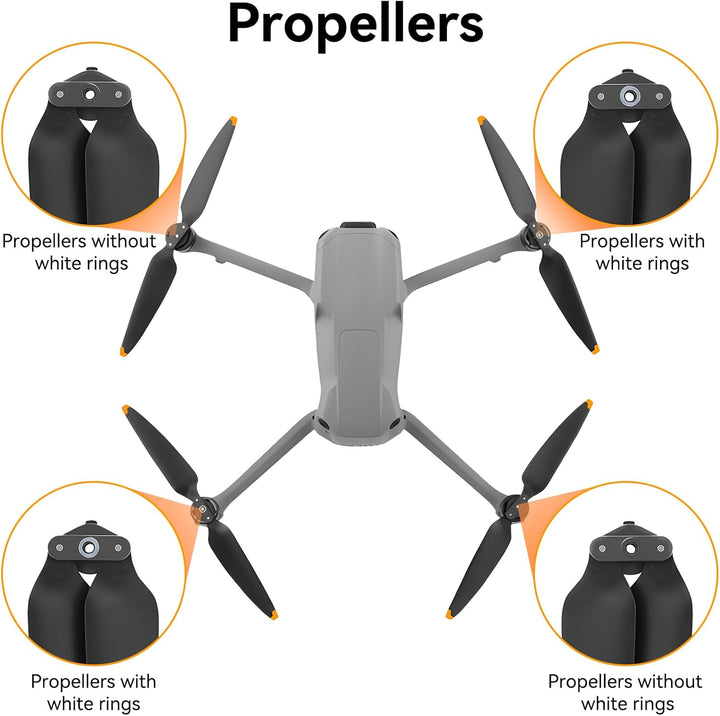 Air 3S Propeller – mit Blattschutz Propellerhalter Propeller Fixierer Faltbaren Landefüsse Fahrwerk