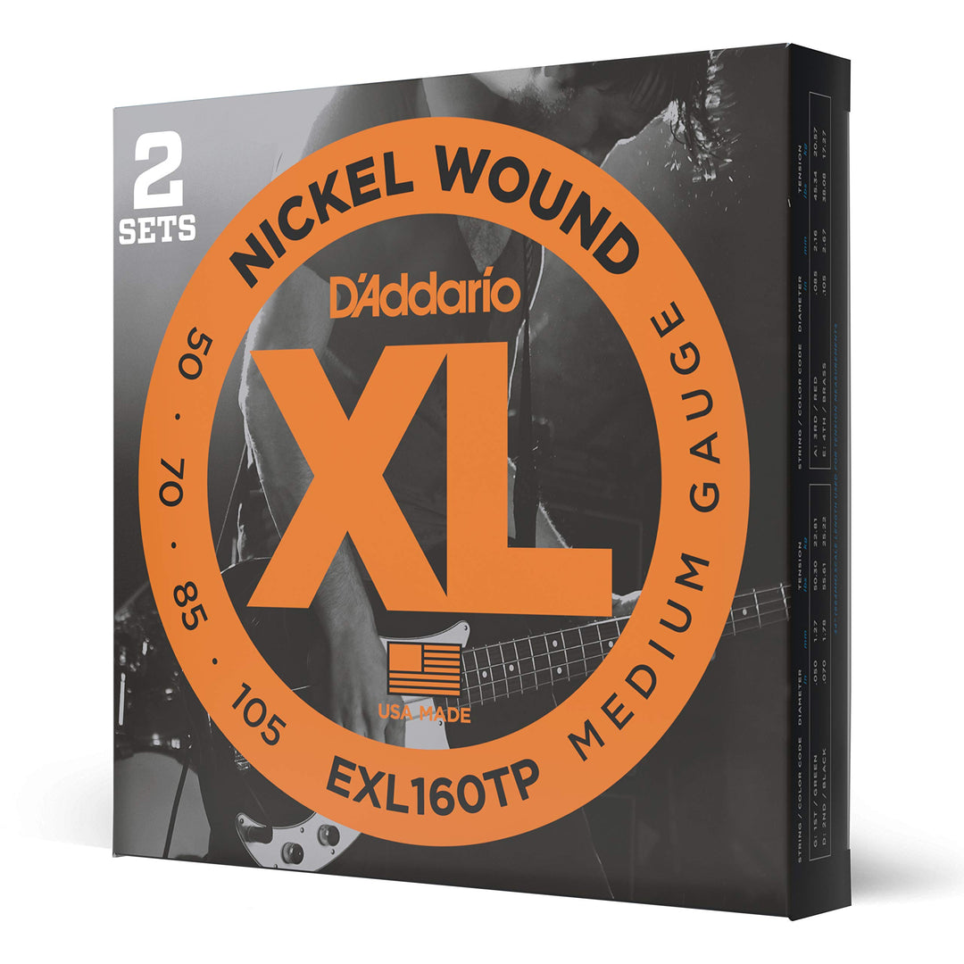 D'Addario E Bass Gitarrensaiten | Saiten E Bass | Bassgitarre Saiten | Saiten E-Bass | DER BELIEBTES