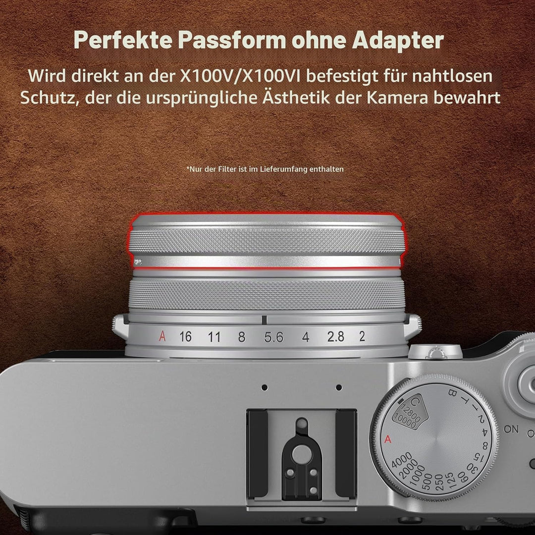 SmallRig UV-Filter für FUJIFILM X100VI / X100V, 99% Lichtdurchlässigkeit, optisches Glasobjektiv, wa