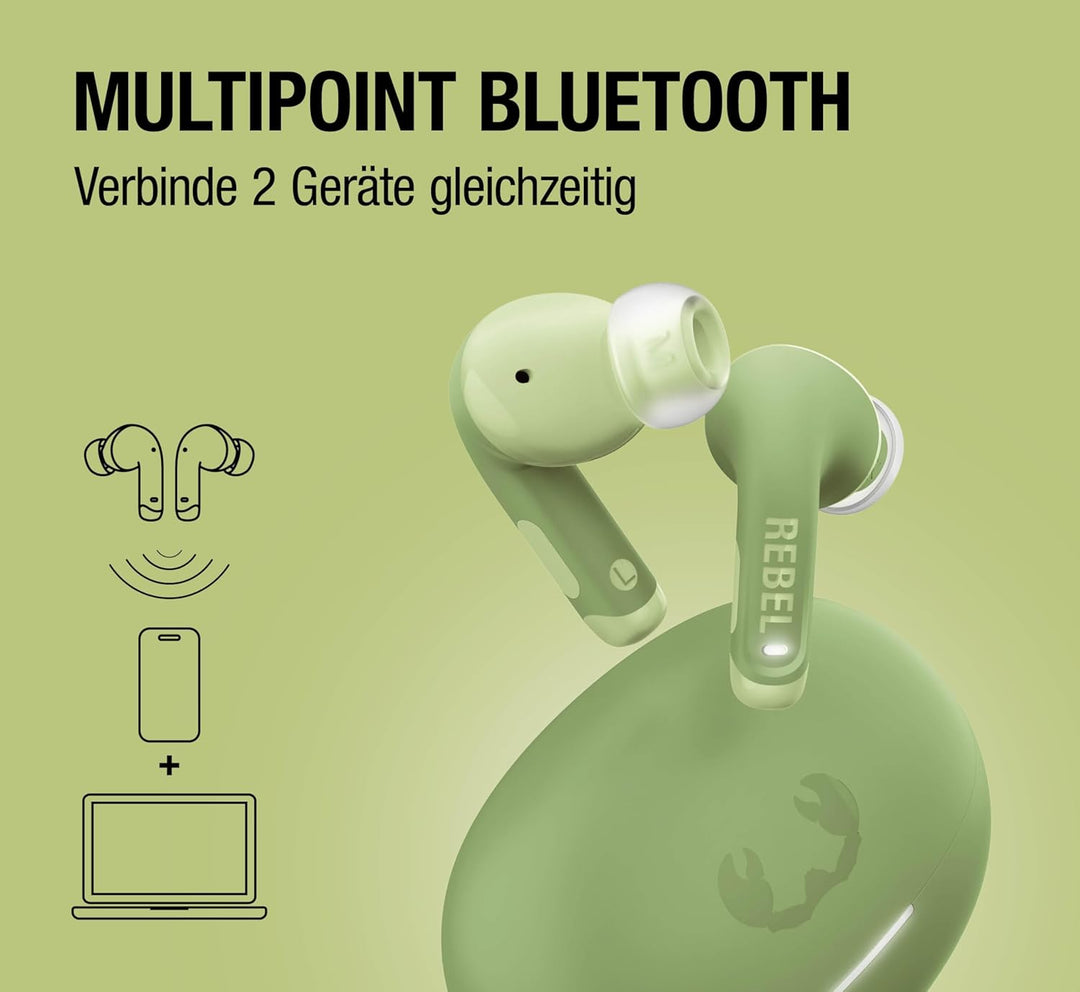 Fresh 'n Rebel Twins Fuse 2 Wireless In-Ear Kopfhörer Noise Cancelling - Klarer Sound - 36h Akku - B