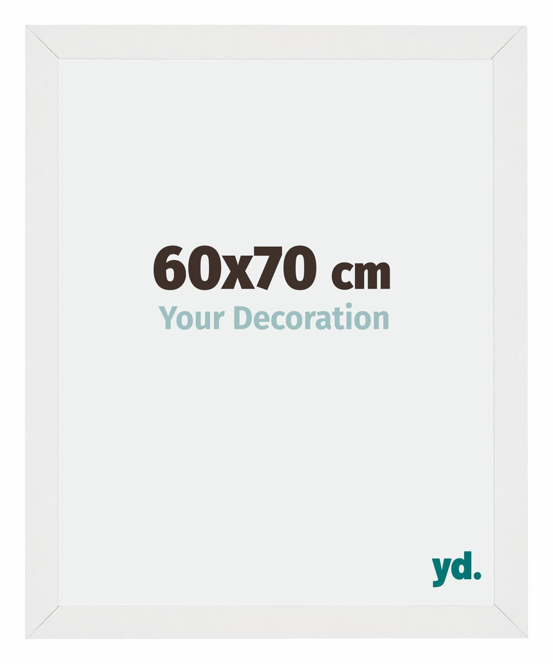 yd. Your Decoration - Bilderrahmen 60x70 cm - Bilderrahmen aus MDF mit Acrylglas - Antireflex - Ausg