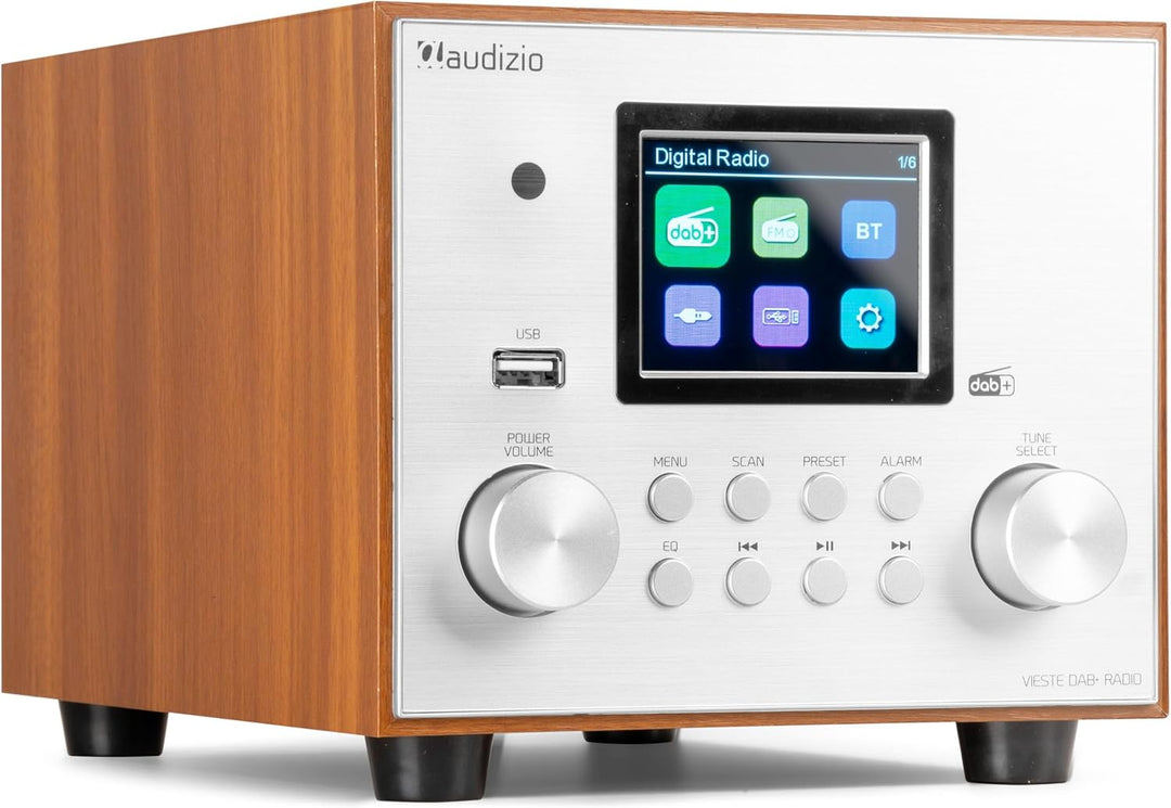 Audizio Vieste - DAB Radio mit Bluetooth, Digitalradio, 60 Watt Lautsprecher, DAB Plus Radio mit USB