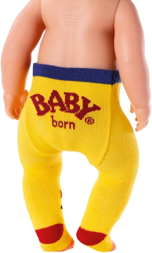 BABY born Strumpfhose 2 x 43cm, gelb / gestreift, Gelb / Gestreift