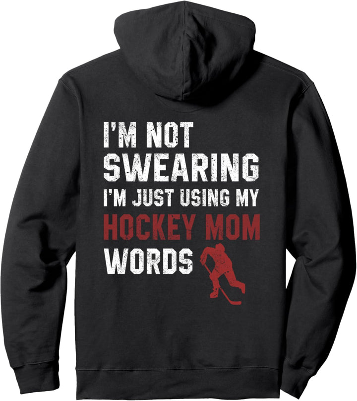 Ich benutze nur meine Hockey Mom Wörter Lustige Hockey Mom Pullover Hoodie