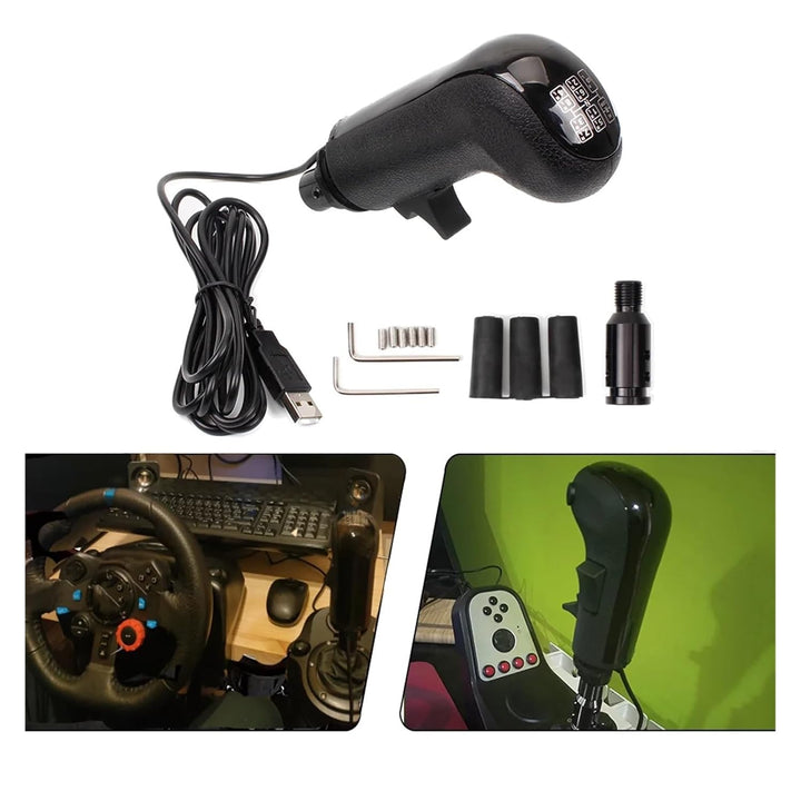 XJJJWL Schaltknauf Für Logitech Für G923 G29 G27 G25 TH8A Für ATS ETS2 LKW Spiele PC USB High Low Ge