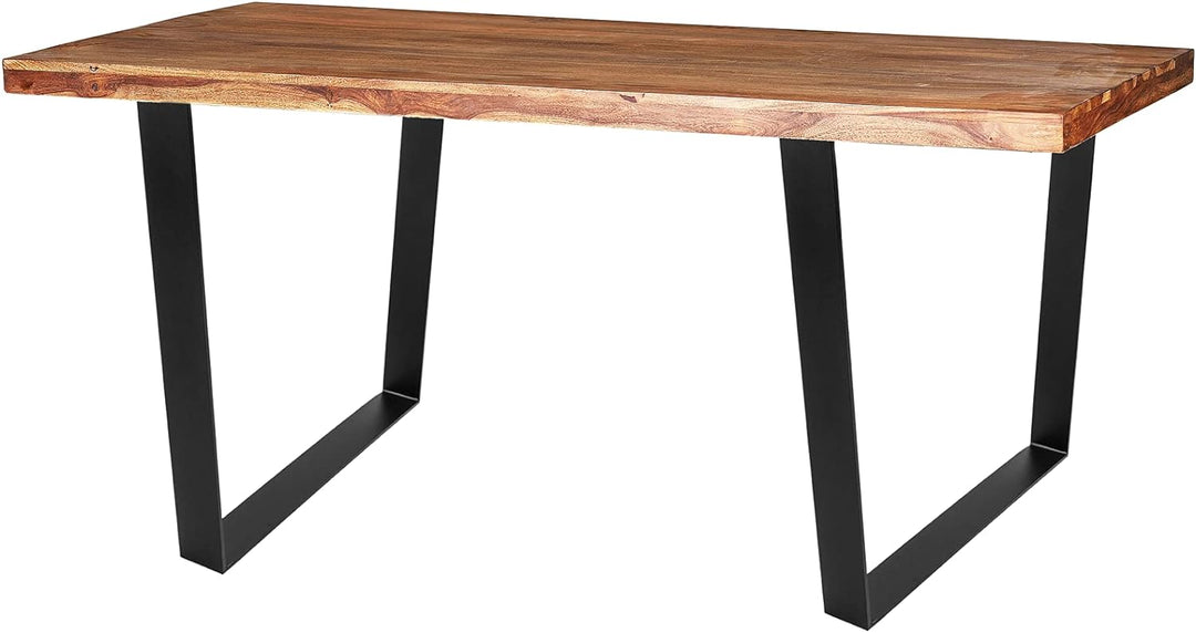 PrimeMatik - Tischbeine rechteckig aus Stahl 700 x 80 x 710 mm 2-Pack