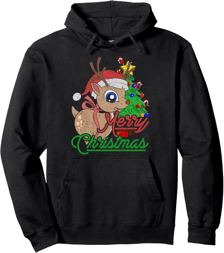 Frohe Weihnachten Geschenk Niedliches Baby Rentier Pullover Hoodie