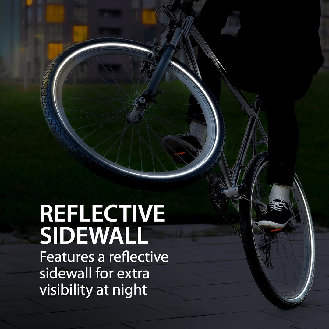 Fincci 26 x 2,10 Zoll 54-559 Slick Reifen für Cityräder Rennräder Mountain MTB Hybrid Fahrrad Pair,