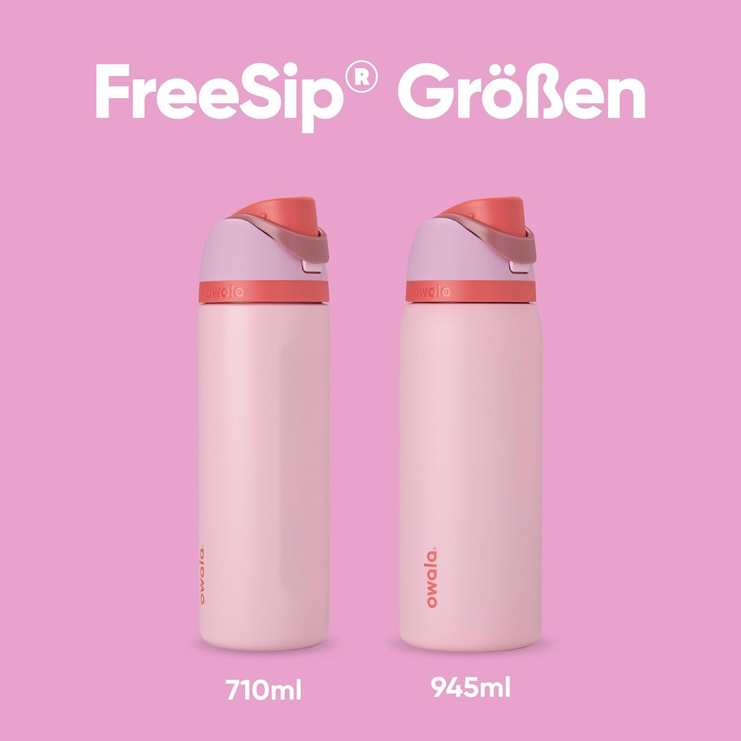 Owala FreeSip Isolierte Edelstahl Trinkflasche mit Strohhalm, 710 ml – BPA-frei, optimal für Sport,