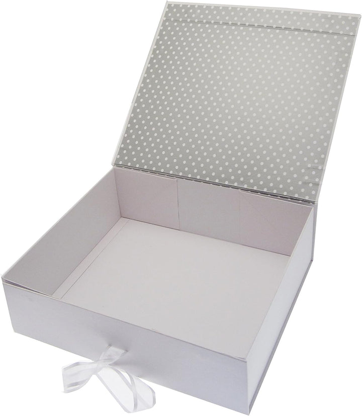 WHITE COTTON CARDS Erinnerungsschachtel für Hochzeit Tag Fairytale, Holz, Weiss, Gross