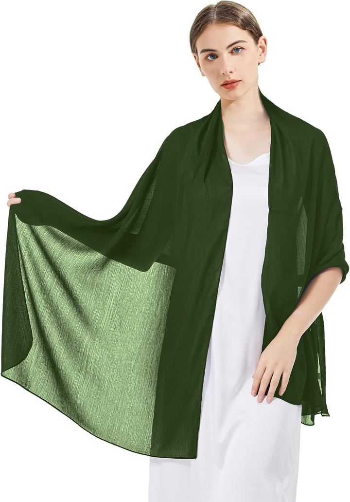 Chiffon Stola für Damen - Elegantes Schultertuch für Abendkleider - Leichter & Hauchzarter Schal für