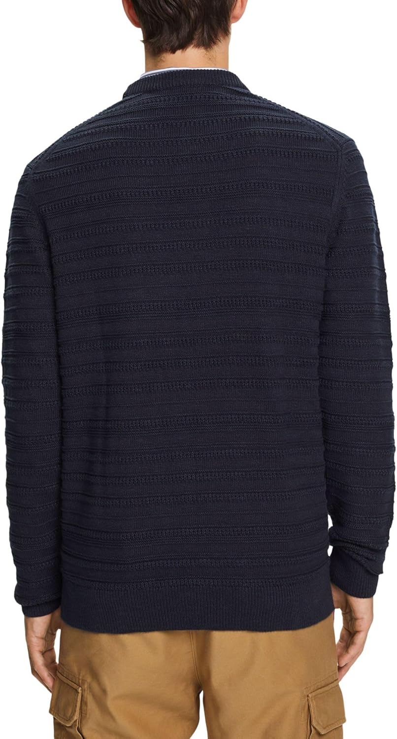 ESPRIT Strukturierter Baumwollpullover