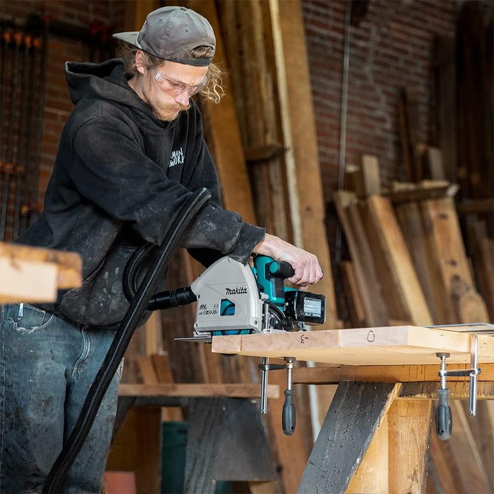 Makita DSP600ZJ Akku-Tauchsäge 56mm 2x18 V (ohne Akku, ohne Ladegerät) im MAKPAC